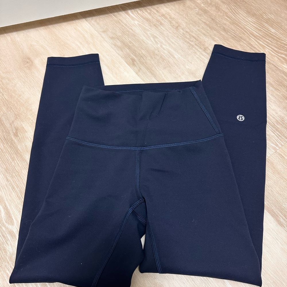 lululemon athletica Wunder under Navy Leggings - 23 inch